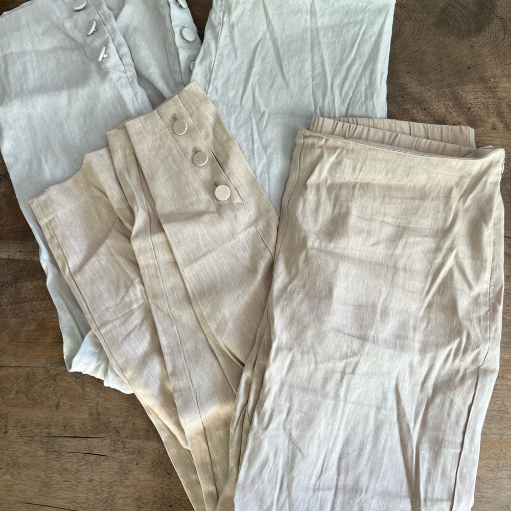 J. Jill Women's Pants in Cream and Tan